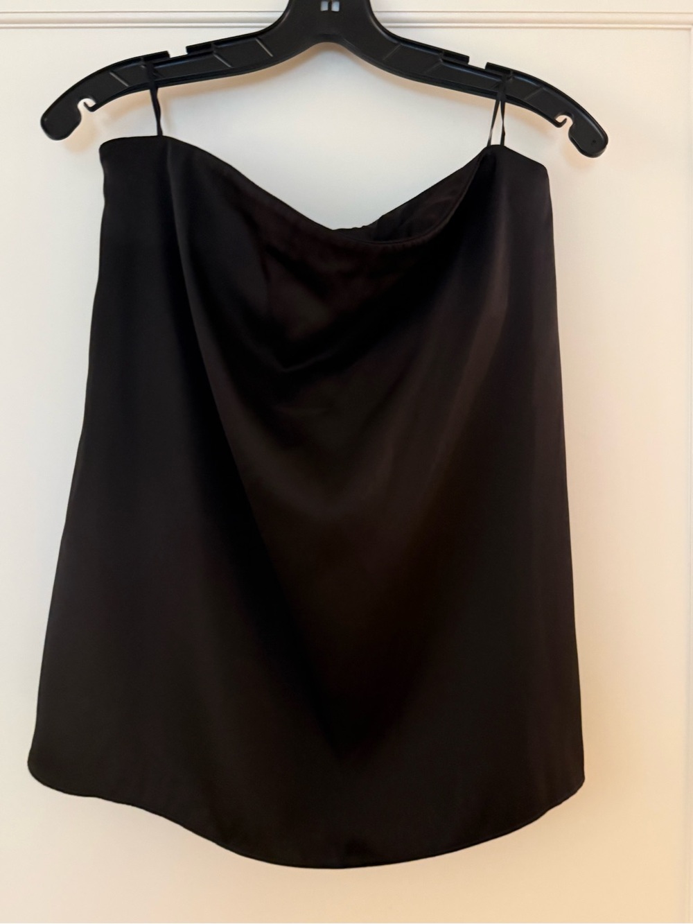 ZARA strapless satin effect top
